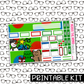PRINTABLE - Classic Christmas Monthly, Weekly and or Journaling Sticker Kit