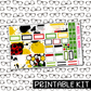 PRINTABLE -  Ladybug Gnome Monthly, Weekly and or Journaling Sticker Kit