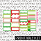 PRINTABLE - HoHo Gnome Monthly, Weekly and or Journaling Sticker Kit