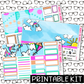 PRINTABLE - Fly a Kite Monthly, Weekly and or Journaling Sticker Kit