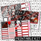 PRINTABLE - Horror Nights Monthly, Weekly and or Journaling Sticker Kit