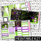 PRINTABLE - Beetlejuice Monthly, Weekly and or Journaling Sticker Kit