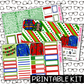 PRINTABLE - Ugly Sweater Monthly, Weekly and or Journaling Sticker Kit