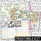 PRINTABLE - Groovy Halloween Monthly, Weekly and or Journaling Sticker Kit