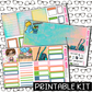 PRINTABLE - Spring Cleaning Monthly, Weekly and or Journaling Sticker Kit