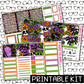 PRINTABLE - Spooky Season Monthly, Weekly and or Journaling Sticker Kit
