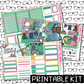 PRINTABLE -Spring Cleaning Monthly, Weekly and or Journaling Sticker Kit
