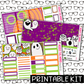 PRINTABLE - Hey Boo Monthly, Weekly and or Journaling Sticker Kit