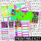 PRINTABLE - Beach Gnomes Monthly, Weekly and or Journaling Sticker Kit