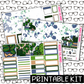 PRINTABLE - Plants Monthly, Weekly and or Journaling Sticker Kit
