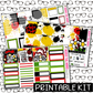 PRINTABLE -  Ladybug Gnome Monthly, Weekly and or Journaling Sticker Kit