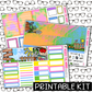 PRINTABLE -  Garden Monthly, Weekly and or Journaling Sticker Kit