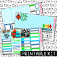 PRINTABLE - Sul Sul Monthly, Weekly and or Journaling Sticker Kit