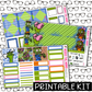 PRINTABLE - Brains Monthly, Weekly and or Journaling Sticker Kit