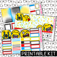 PRINTABLE -  Faces Monthly, Weekly and or Journaling Sticker Kit