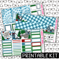 PRINTABLE - Christmas Village Monthly, Weekly and or Journaling Sticker Kit