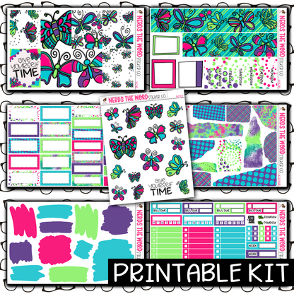 PRINTABLE - Give Yourself Time Monthly, Weekly and or Journaling Sticker Kit