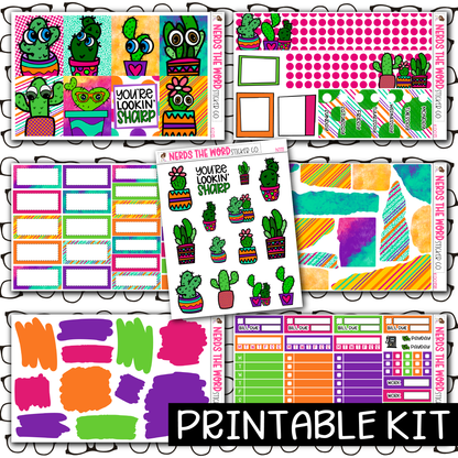 PRINTABLE - Lookin' Sharp Monthly, Weekly and or Journaling Sticker Kit