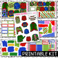 PRINTABLE - Ugly Sweater Monthly, Weekly and or Journaling Sticker Kit