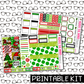 PRINTABLE - HoHo Gnome Monthly, Weekly and or Journaling Sticker Kit