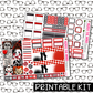 PRINTABLE - Horror Nights Monthly, Weekly and or Journaling Sticker Kit