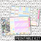 PRINTABLE - Groovy Halloween Monthly, Weekly and or Journaling Sticker Kit