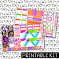 PRINTABLE - BSB Monthly, Weekly and or Journaling Sticker Kit