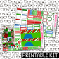PRINTABLE - Classic Christmas Monthly, Weekly and or Journaling Sticker Kit