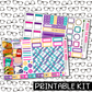 PRINTABLE -Tacos Monthly, Weekly and or Journaling Sticker Kit