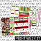 PRINTABLE -  Ladybug Gnome Monthly, Weekly and or Journaling Sticker Kit