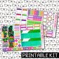 PRINTABLE - Lookin' Sharp Monthly, Weekly and or Journaling Sticker Kit