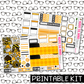PRINTABLE - Sweet as Honey Gnomes Monthly, Weekly and or Journaling Sticker Kit