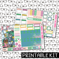 PRINTABLE -Spring Cleaning Monthly, Weekly and or Journaling Sticker Kit