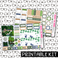 PRINTABLE - Plants Monthly, Weekly and or Journaling Sticker Kit