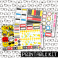 PRINTABLE -  Faces Monthly, Weekly and or Journaling Sticker Kit