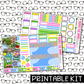 PRINTABLE -  Garden Monthly, Weekly and or Journaling Sticker Kit