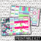 PRINTABLE - Give Yourself Time Monthly, Weekly and or Journaling Sticker Kit