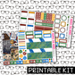 PRINTABLE -  You're a Wizard Monthly, Weekly and or Journaling Sticker Kit