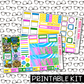 PRINTABLE - Zelda Monthly, Weekly and or Journaling Sticker Kit