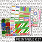 PRINTABLE - Ugly Sweater Monthly, Weekly and or Journaling Sticker Kit