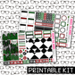 PRINTABLE - O Christmas Tree Monthly, Weekly and or Journaling Sticker Kit