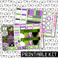 PRINTABLE - Beetlejuice Monthly, Weekly and or Journaling Sticker Kit