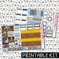 PRINTABLE - Nativity Monthly, Weekly and or Journaling Sticker Kit