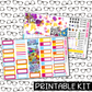 PRINTABLE -  Pray Monthly, Weekly and or Journaling Sticker Kit
