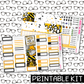 PRINTABLE - Sweet as Honey Gnomes Monthly, Weekly and or Journaling Sticker Kit