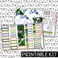 PRINTABLE - Plants Monthly, Weekly and or Journaling Sticker Kit