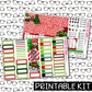 PRINTABLE - HoHo Gnome Monthly, Weekly and or Journaling Sticker Kit