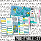 PRINTABLE -DuckyDoo Monthly, Weekly and or Journaling Sticker Kit