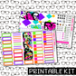 PRINTABLE - BSB Monthly, Weekly and or Journaling Sticker Kit
