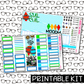 PRINTABLE - Sul Sul Monthly, Weekly and or Journaling Sticker Kit